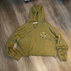 NWOT -Champion Women's Olive Hoodie- size large